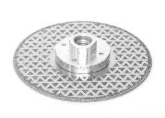 Disc diamantat 2 în 1 pentru tăiere, șlefuire a plăcilor, șanfrenare a pietrei, gresiei, ceramicii în regim uscat 125 mm M14 TA1127