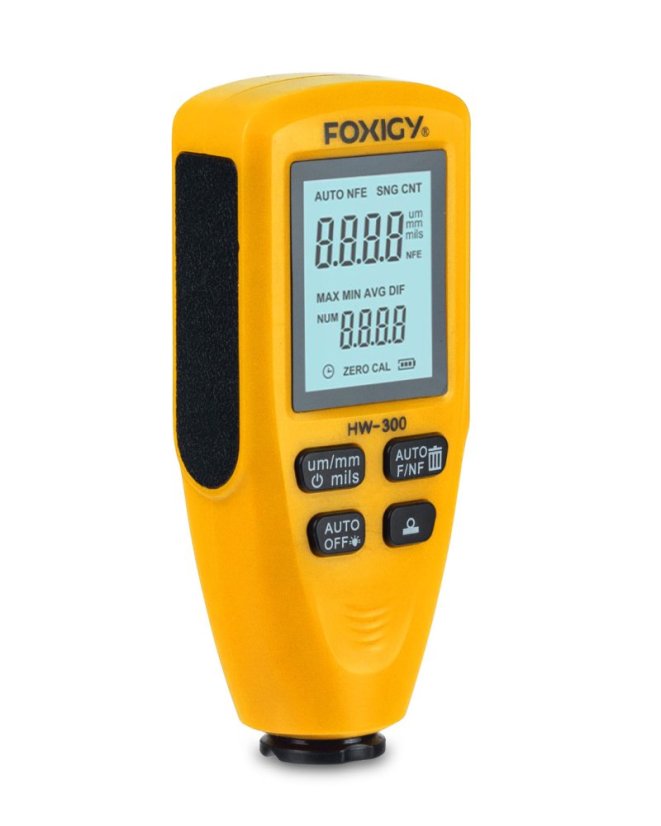 Professzionális rétegvastagság mérő HW 300 – Festék mérő autókhoz és fémfelületekhez