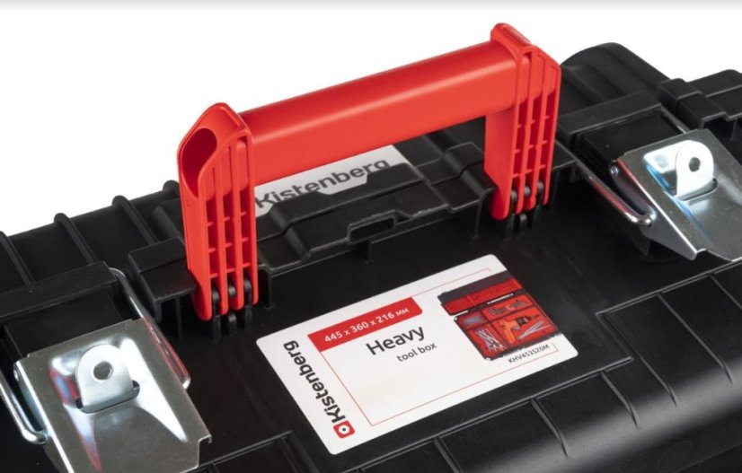 Szerszámosláda fém zárral 44,5x36x21,6cm HEAVY