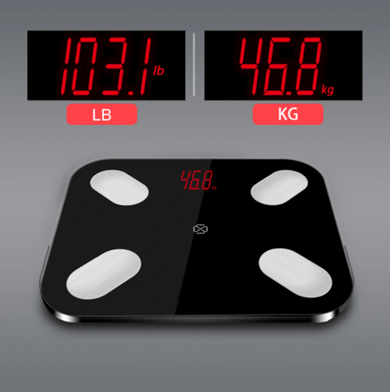 Analytische Personenwaage Bluetooth Black Shape
