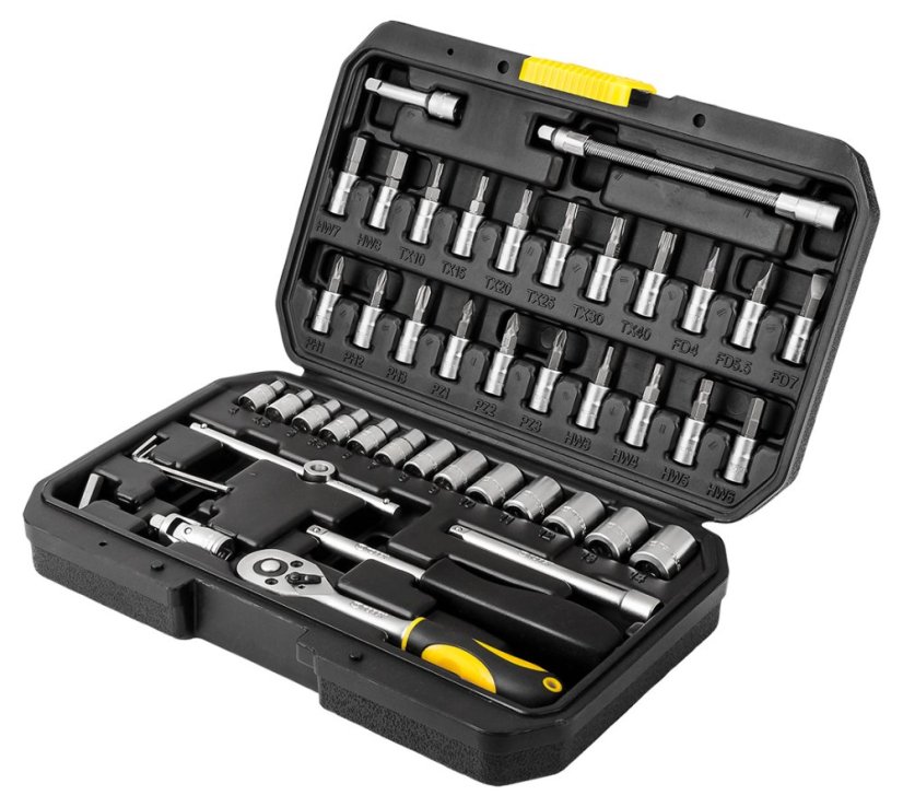Csillagvilláskulcsok 1/4" készlet 46 db 38D640
