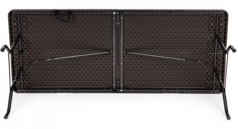 Gostinska miza zložljiva 180 cm Brown Rattan