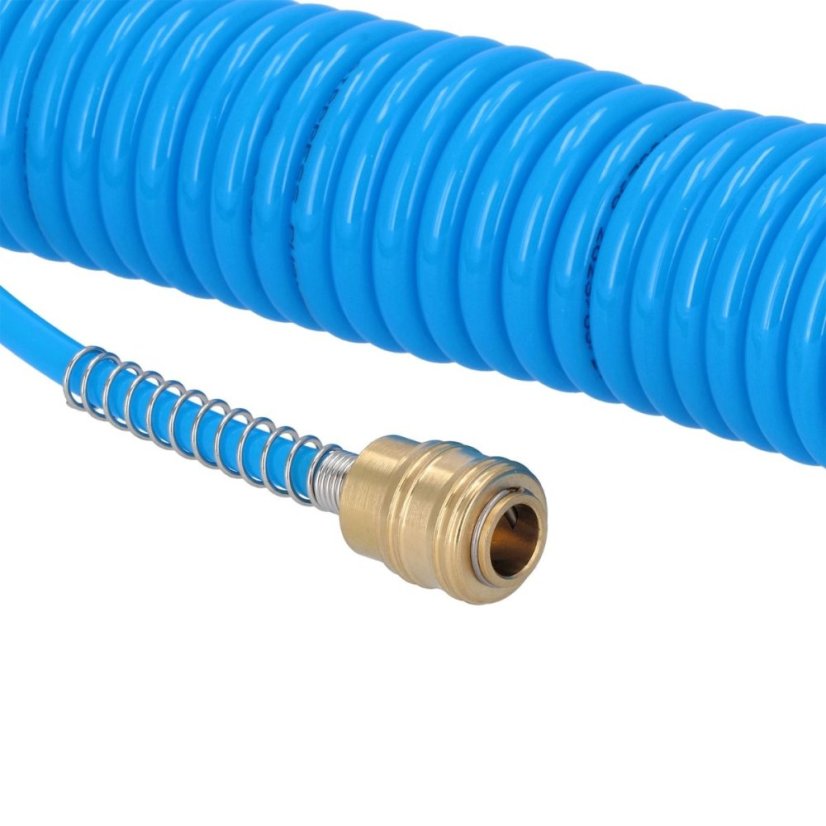 Furtun pneumatic spiralat PU cu 10 m fi 8 x 5 mm fitinguri 4304206