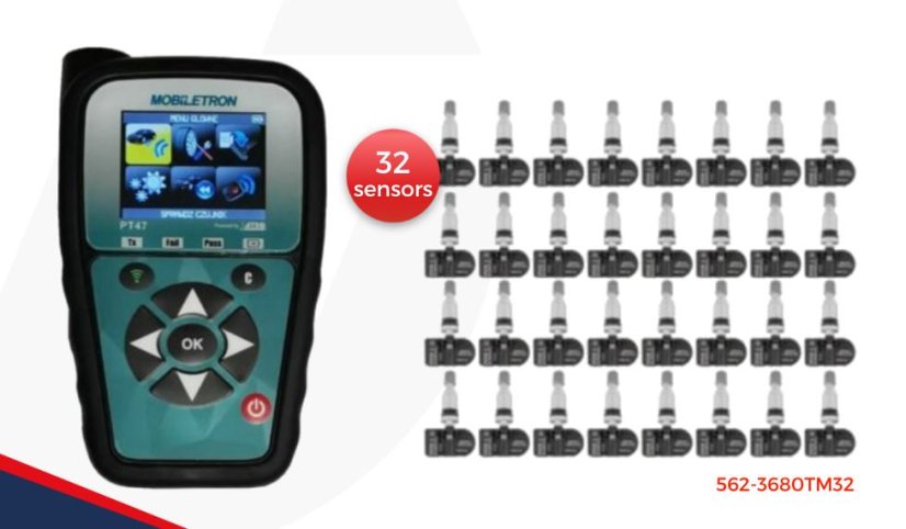 MOBILETRON PT47 TESTER + 32 senzori TPMS