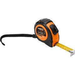 Gördülő acél mérőszalag 3 m x 16 mm, automata reteszelés, két stop gomb 67-221