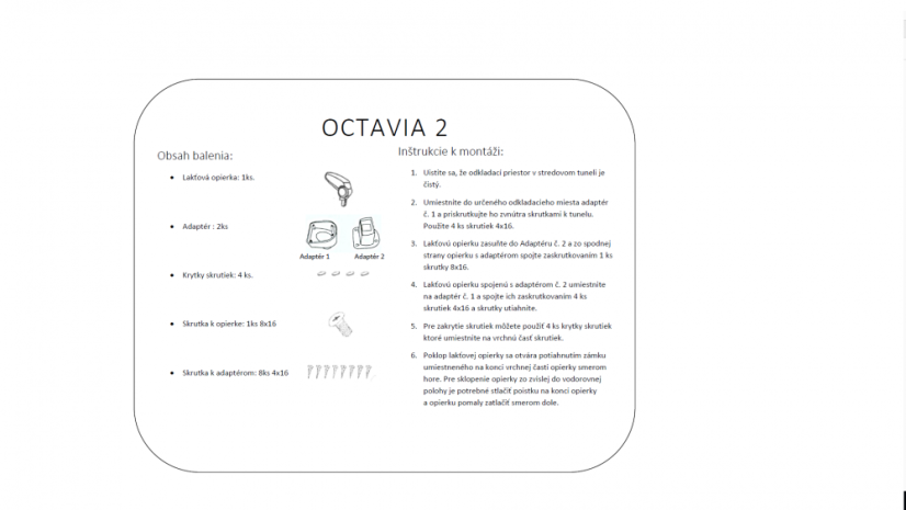 Cotieră Škoda OCTAVIA 2 (1Z), husă textilă, neagră