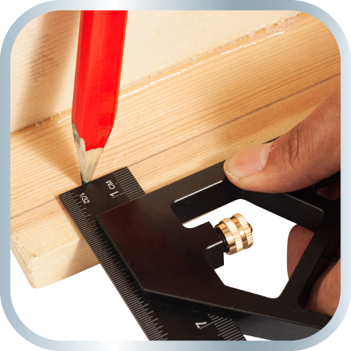 Aluminium-Multifunktionsquadrat 30 cm 72-127