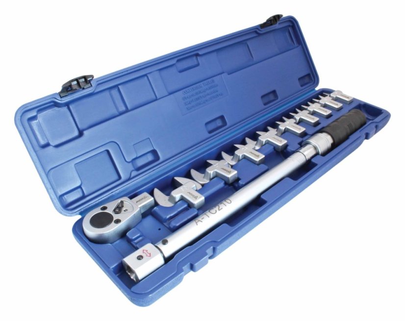 Nyomatékkulcs 1/2" 40-210Nm villás adapterekkel A-TC210