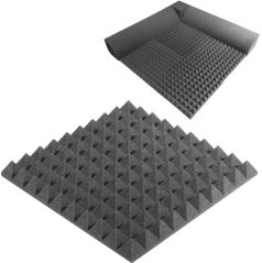 Akustický panel - pyramída 50x50x5cm sivá