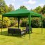 Gartenpavillon 3x3m faltbar Grün