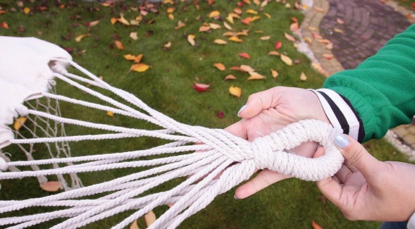 Hamac de grădină Beige Monaco Summer pentru 2 persoane