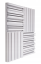 Akustický panel Equalizer 50x50cm, tloušťka 7cm, světle šedý