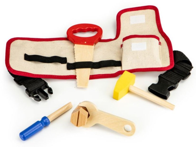 Kindergürtel mit Holzwerkzeugen