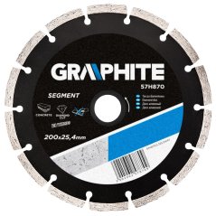 Dijamantni disk, 200 x 25,4 mm, segmentiran 57H870