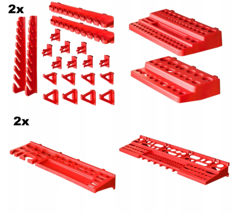 Werkzeugwand 172x78cm + 60 Boxen