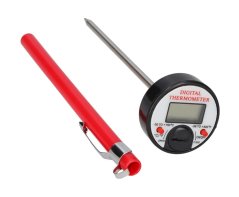 Digitales Thermometer mit Bajonett-Sonde für Klimaanlagen, Temperaturbereich: -50 °C bis +150 °C, Sondenlänge: 125 mm