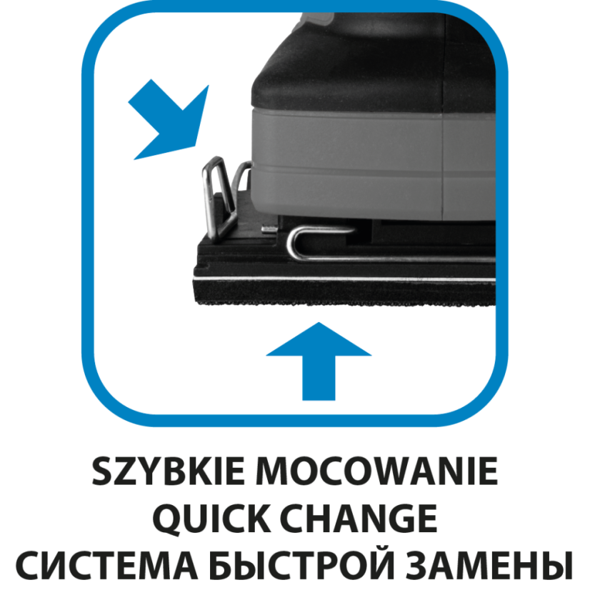 Orbitális csiszológép 240W, 110 x 100 mm-es alátét 59G322