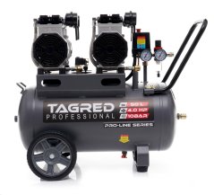 Ölfreier Kompressor 10 BAR 50L 4 Kolben, leistungsstark, leise TA3386