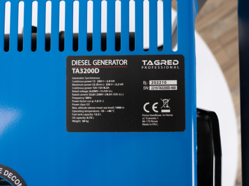 generator de curent 3200W AVR TA3200D