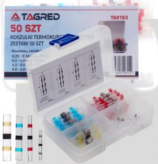 Komplet termoskrčljivih obojk s kositrom, 50 kosov TA4163