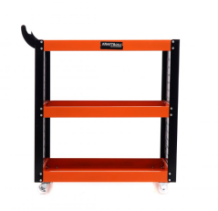 Dielenský vozík s 3 policami Black/Orange KD365
