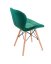 Bársony étkezőszék zöld SMARAGD