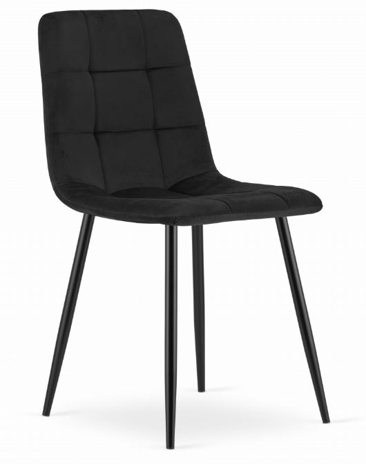 Bársony étkezőszék Black Luxury