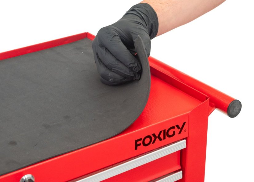 Delavniški voziček Foxigy, 7 predalov, brez orodja