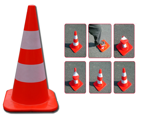 Közlekedési bója rugalmas PVC 30cm
