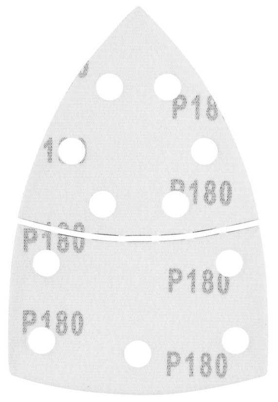 Velcro brusni papir, željezo 102 x 152 mm, P180, 5 kom, s 11 rupa 58T306