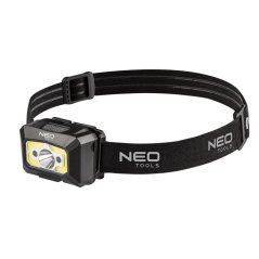 Baterijska USB čelna svetilka 250 lm COB LED + senzor gibanja 99-073