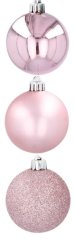 Vánoční koule na stromeček 6cm 36ks Pink