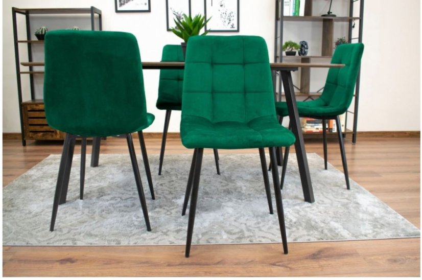 Bársony étkezőszék Smaragd Luxury