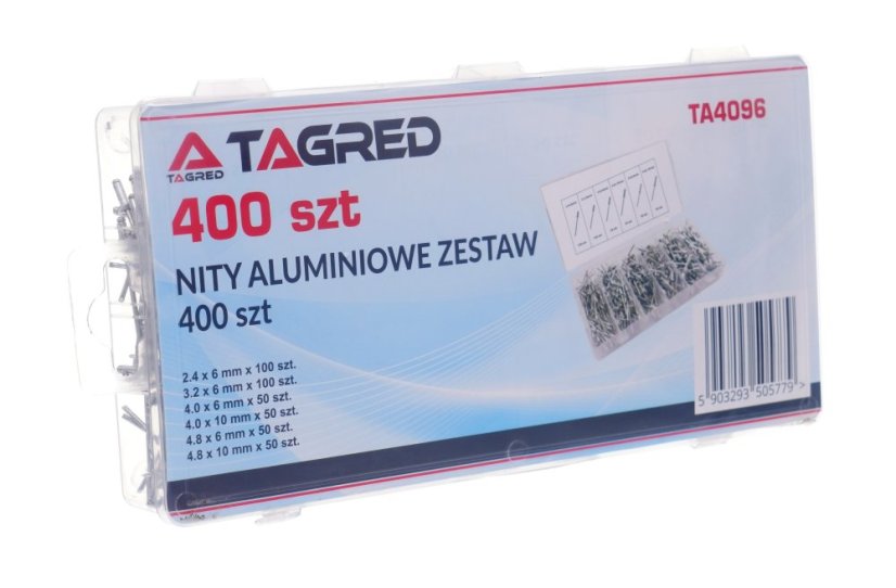 Alumínium szegecsek 2,4/3,2/4,0/4,8mm TA4096