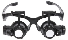 Ochelari cu lupă și LED 10x 15x 20x 25x