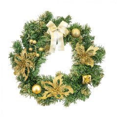 Vianočný veniec 40cm Gold