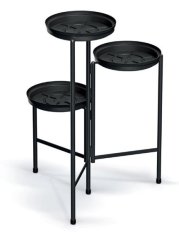 Virágcserép állvány TOL STAND fekete 50cm