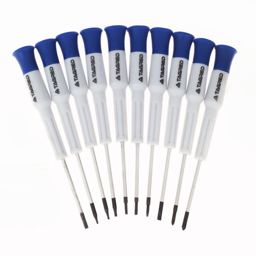 18-teiliges Schraubendreher-Set, Schraubendreher, PH-, PZ-, TORX-, Flach- und Kreuzschlitzschraubendreher im Ständer, Cr-V TA1067