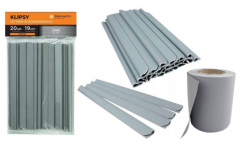 Клипси за закрепване на засенчваща лента 19 см, светлосиво, 20 бр., Balconetto