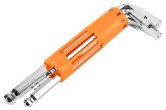 Hatszögkulcsok, hosszú, kerek 2-10mm, 8 db-os készlet 09-523