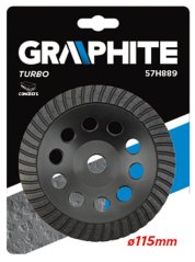 Dijamantna brusna ploča, 115 x 22,2 x 5 mm, Turbo 57H889