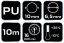 Furtun de presiune spiralat 6,5 x 10 mm, 10 m, PU 12-071-1