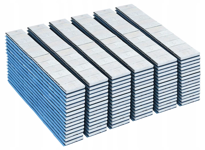 Contragreutăți autoadezive argintii 60g benzi (5g) 100buc