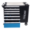 Cărucior pentru scule de atelier 309 buc - 7 sertare + dulap KD1069