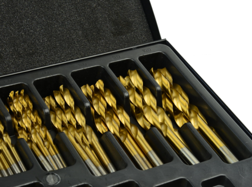 Satz HSS-Metall-Bohrer 170 Stück beschichtet mit Titan