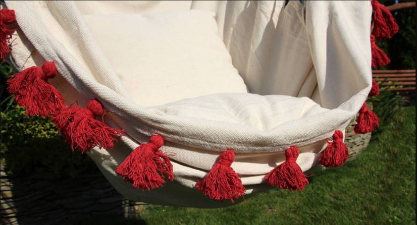 Függőfotel Beige Nappa