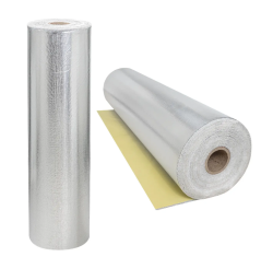 Samolepilna steklena vlakna iz aluminija, toplotno odporna do 450 °C, 100 x 100 cm