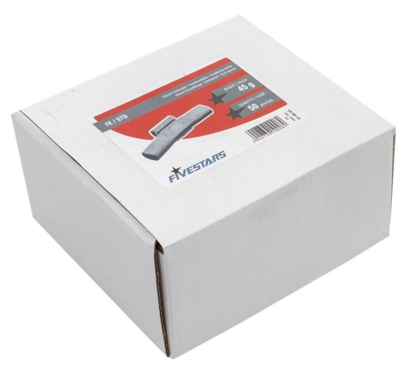 Centírozó acél súly pléh felnire - 45g/50db