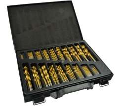 Satz HSS-Metall-Bohrer 170 Stück beschichtet mit Titan