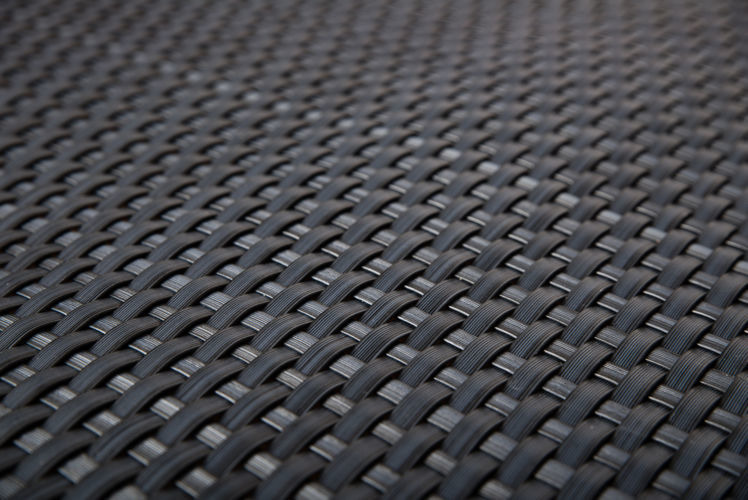 Rattan Pflanzgefäß Novara anthrazit 35x35x60